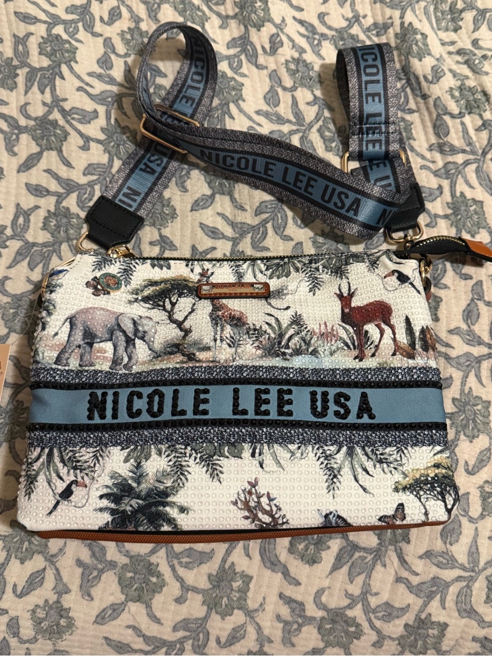 Safari Print Crossbody Bag